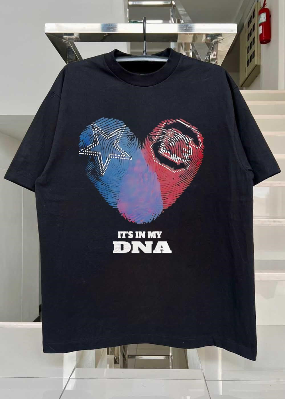 Patriots and Cowboys Football Fan It’s in My DNA T-Shirt