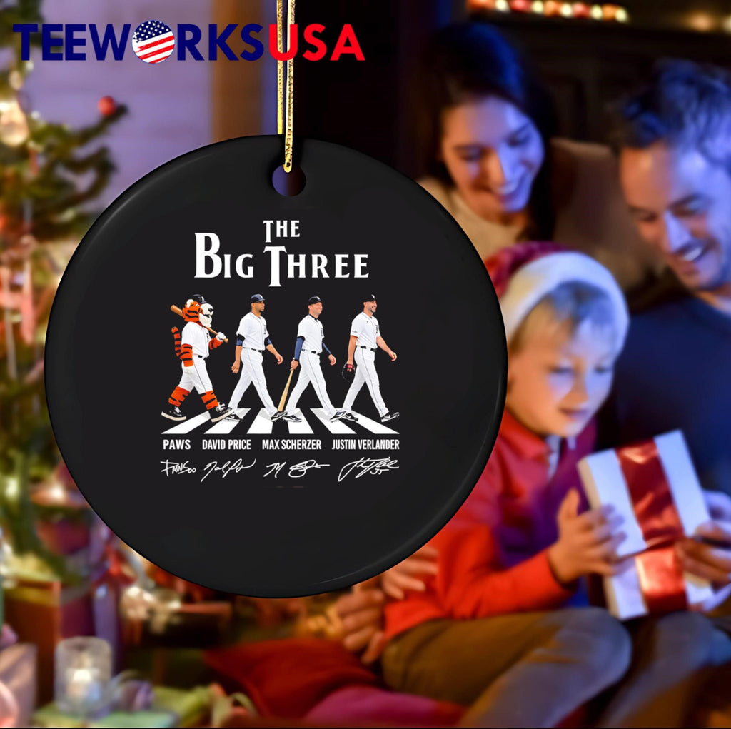Paws David Price Max Scherzer Justin Verlander The Big Three Detroit Tigers Shirt