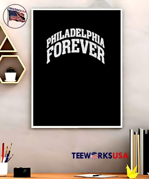 Philadelphia Forever Arch Logo White Text Apparel shirt