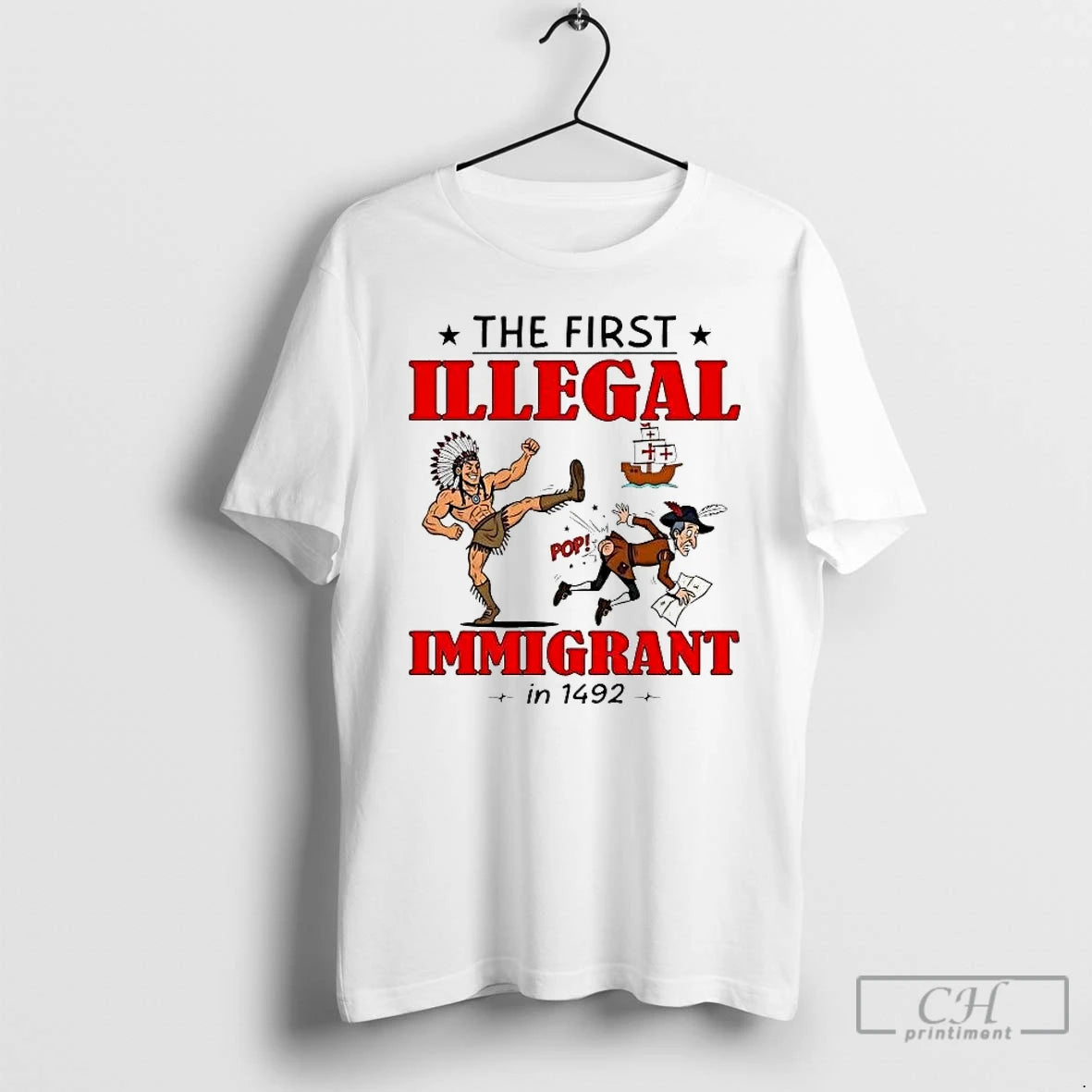 Premium Native American The First Illegal Immigrant In 1492