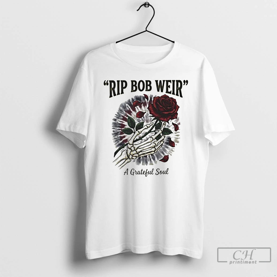 Premium Rip Bob Weir A Grateful Soul Grateful Dead Skull Rose