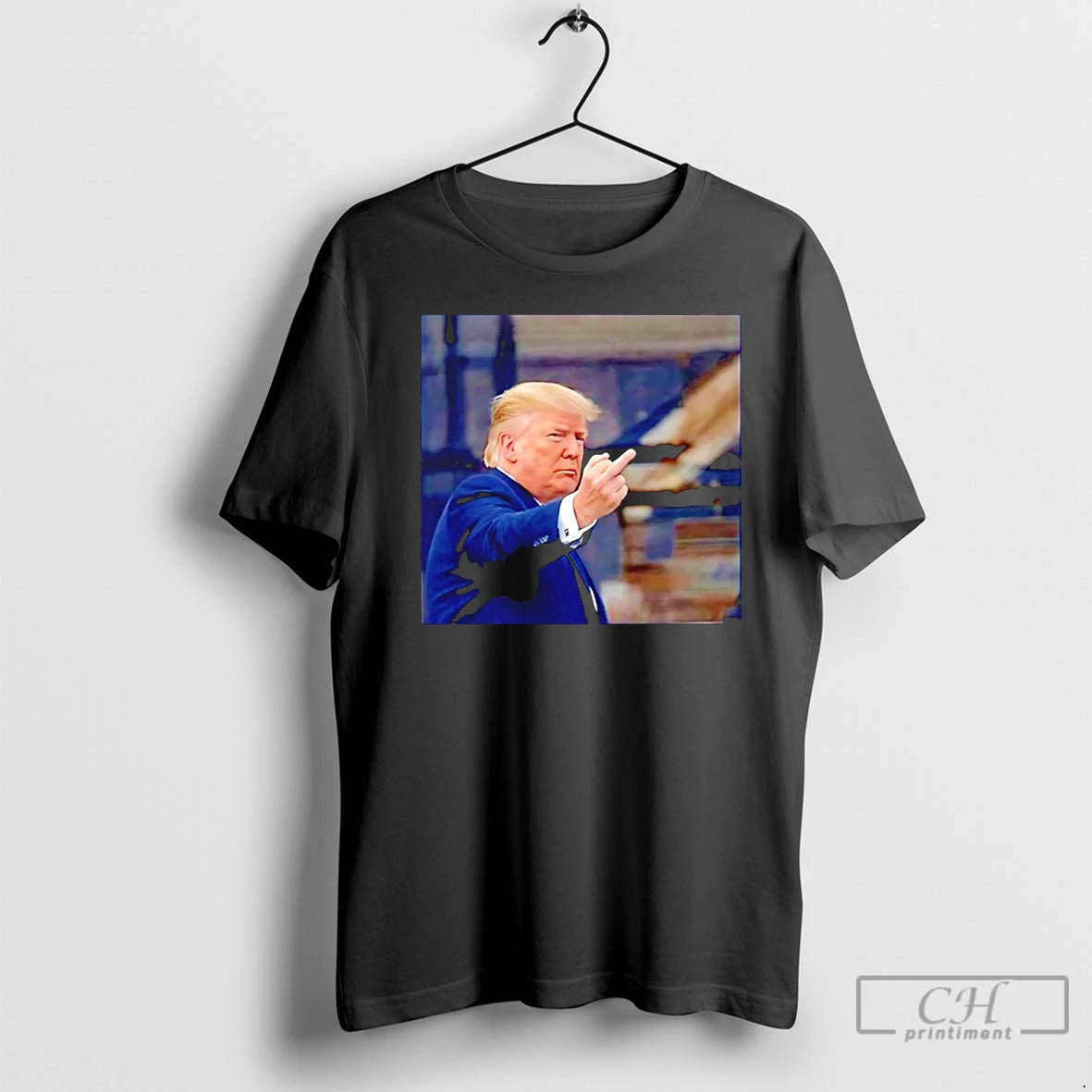 Premium Trump Flips Off Middle Finger On Michigan 2026