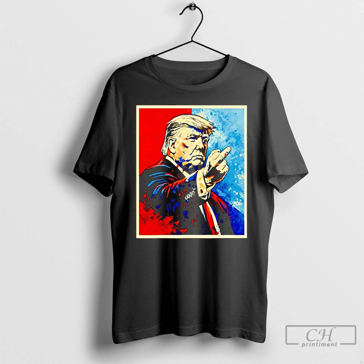 Premium Trump Middle Finger 2026 Meme Vintage Funny