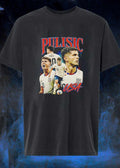 Pulisic USA Soccer Player Running and Yelling Pulisic USA T-Shirt