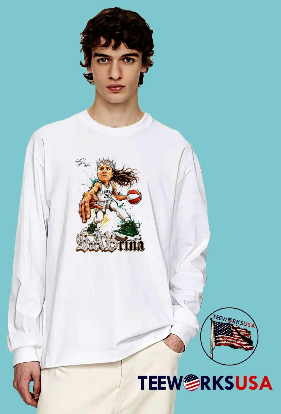 Sabrina 20 Liberty Basketball Art Sabrina T-Shirt