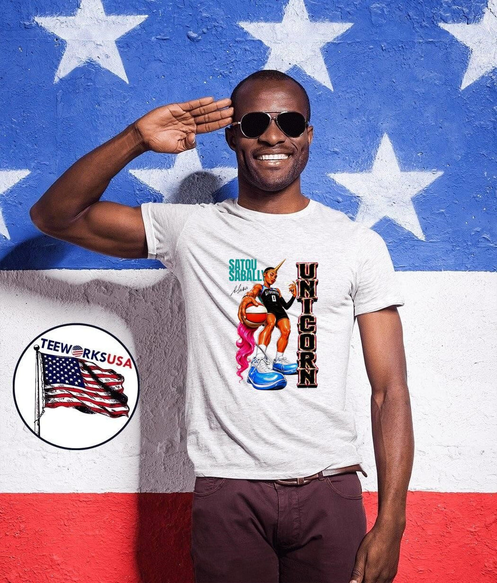 Satou Sabally Unicorn Basketball Liberty T-Shirt
