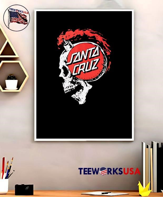 Skateboards Santa Cruz Bomb Skull T-Shirt