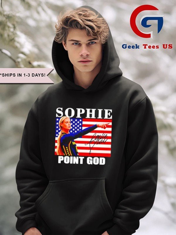 Sophie Cunningham point God Indiana Fever American flag signature T-shirt