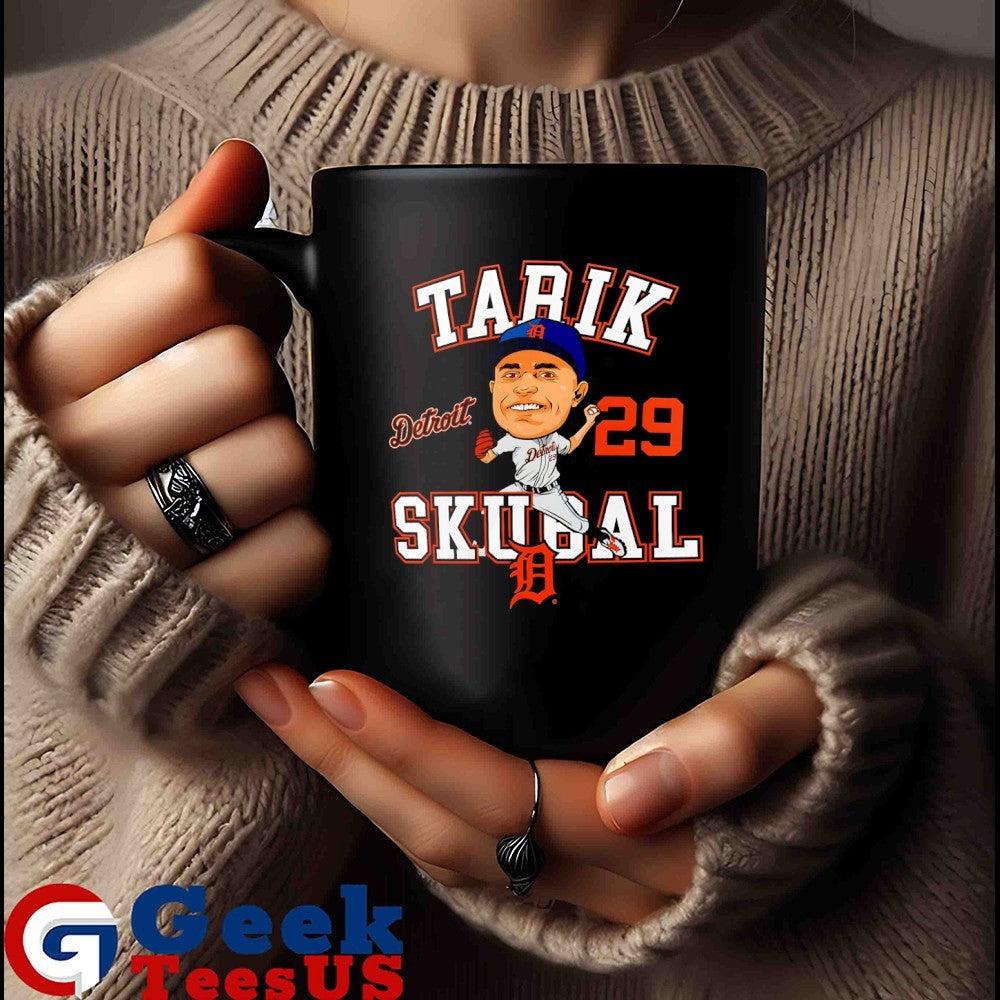 Tarik Skubal Detroit Tigers MLB caricature shirt