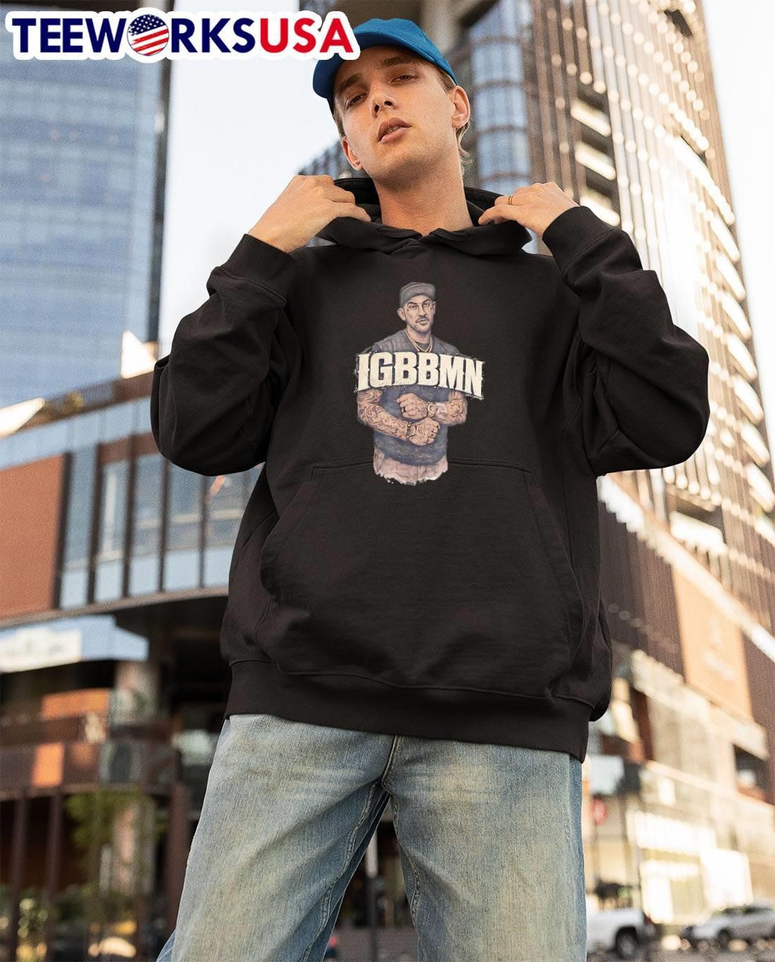 Tattooed Man Wearing IGBBMN shirt