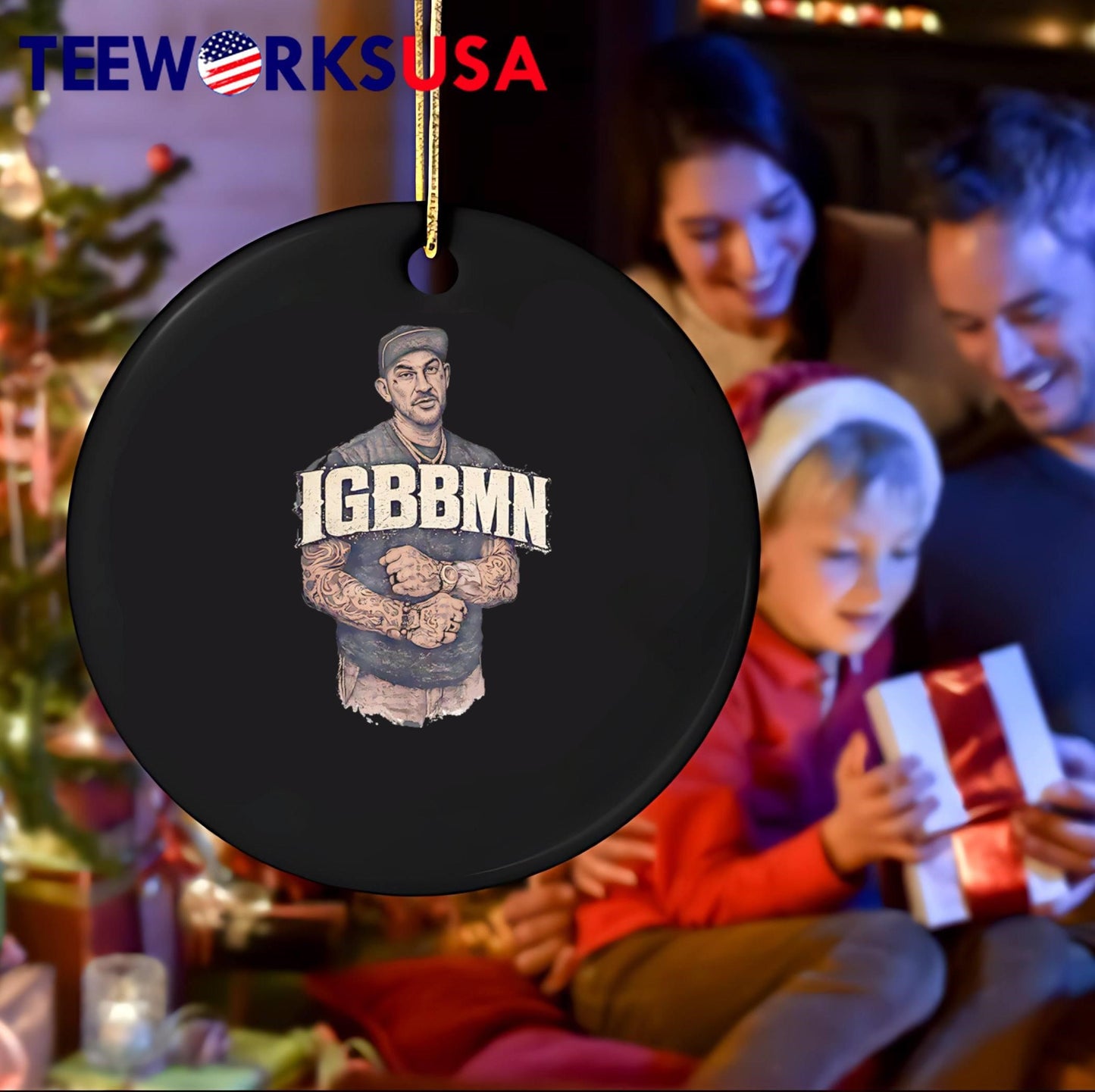 Tattooed Man Wearing IGBBMN shirt