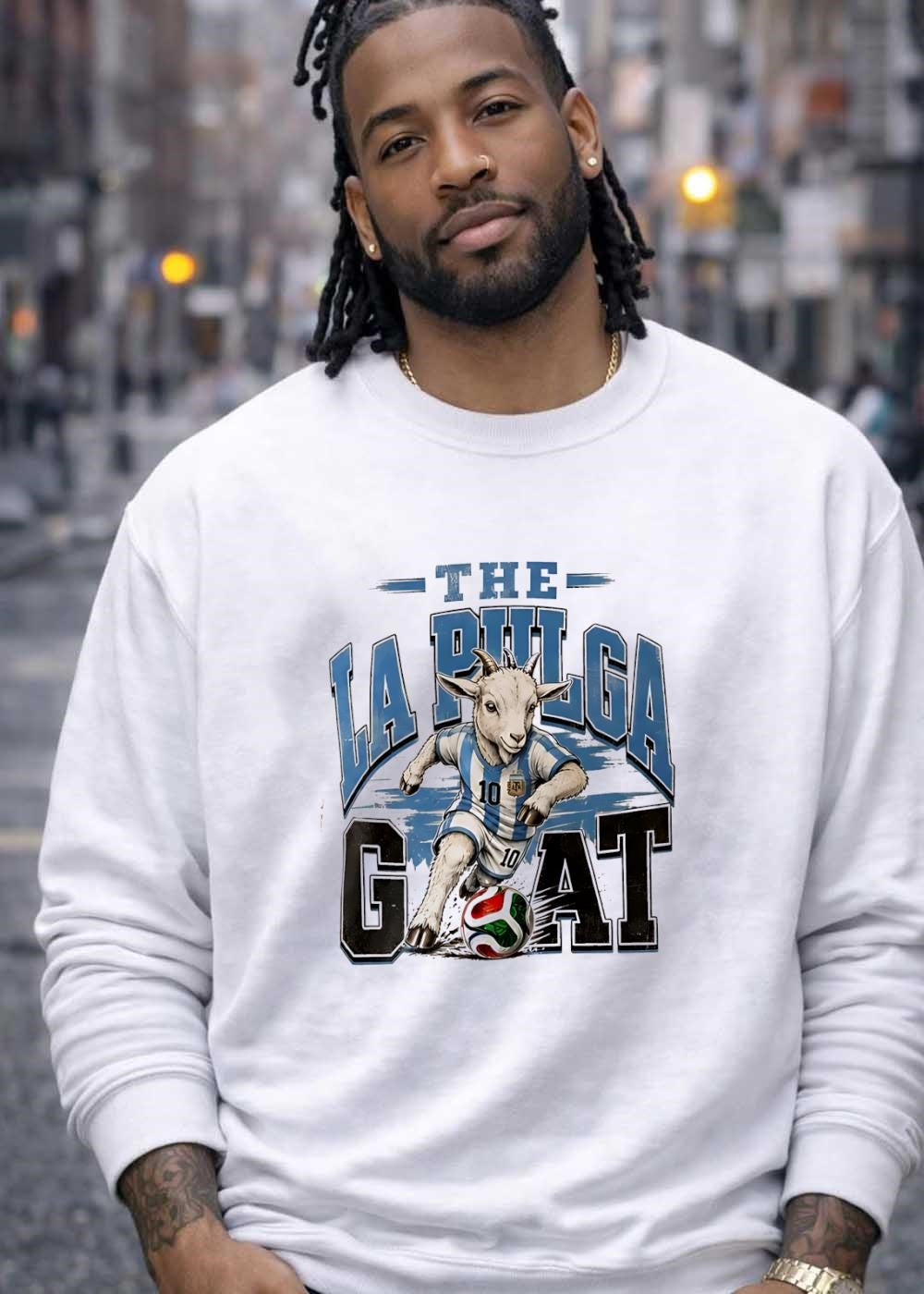The La Pulga Goat Argentina Soccer T-Shirt