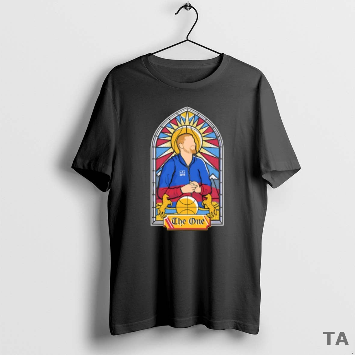 Top Denver Nuggets The One Stained Glass T Shirt Sweater