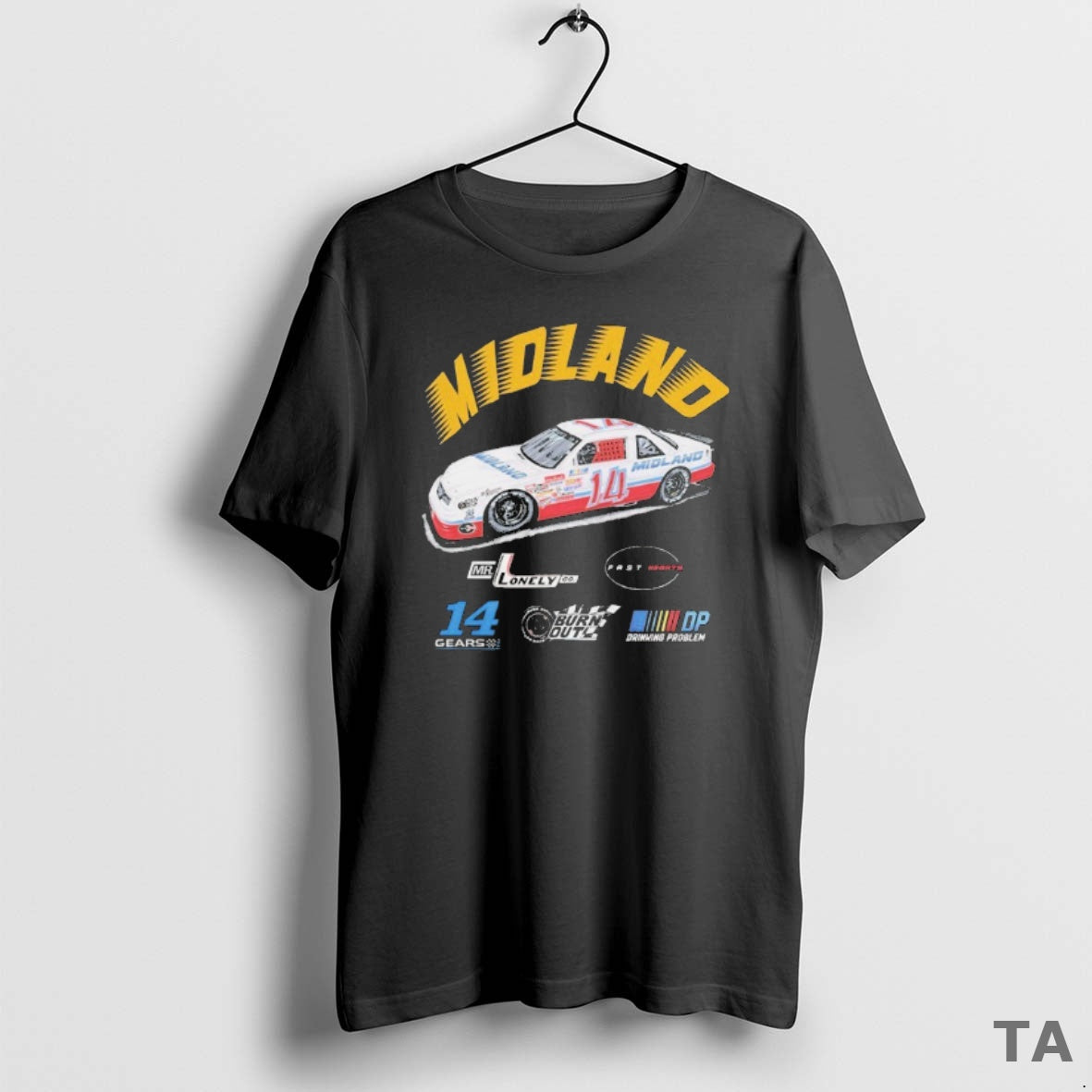 Top Midland Racing Team 14 Gears Burn Out Dp Drinkign Problem Car T Shirt Sweater