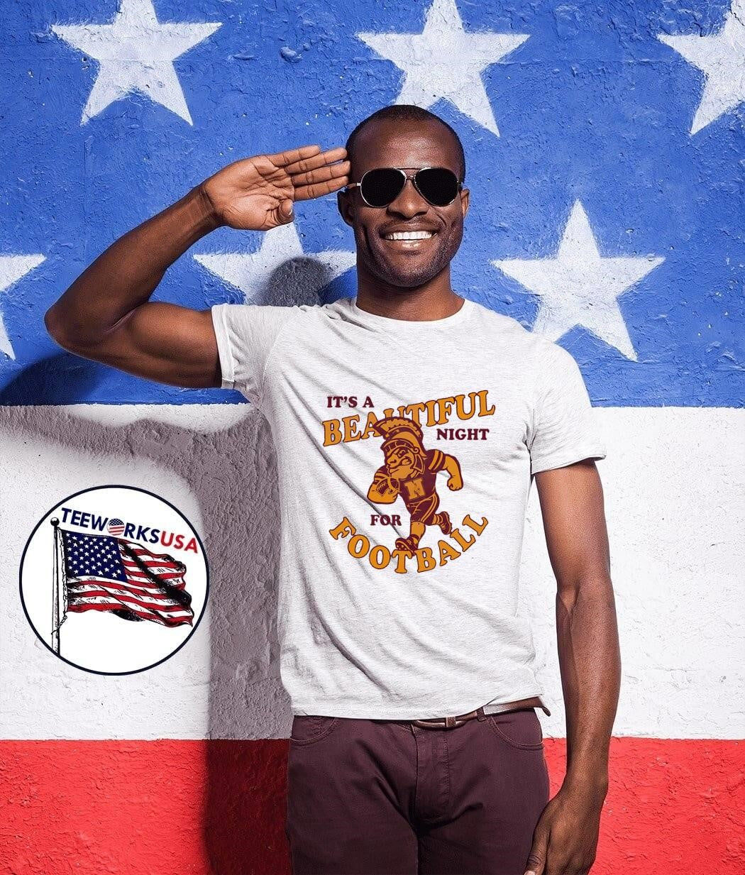 Trojan Football Player It’s a Beautiful Night for Football T-Shirt