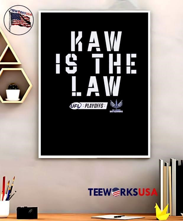 UFL Playoff Gear Kaw Is the Law St. Louis Battlehawks shirt