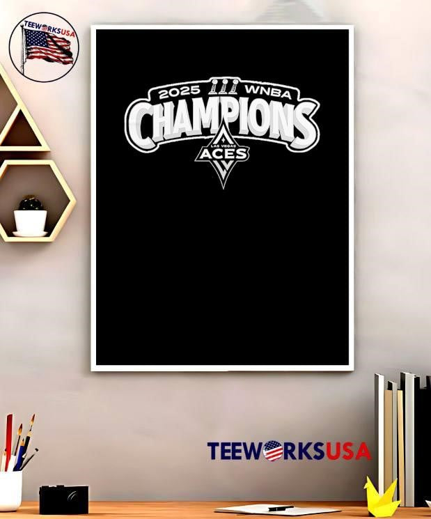 WNBA Gear ‘ 2025 Las Vegas Aces Champions WNBA Shirt