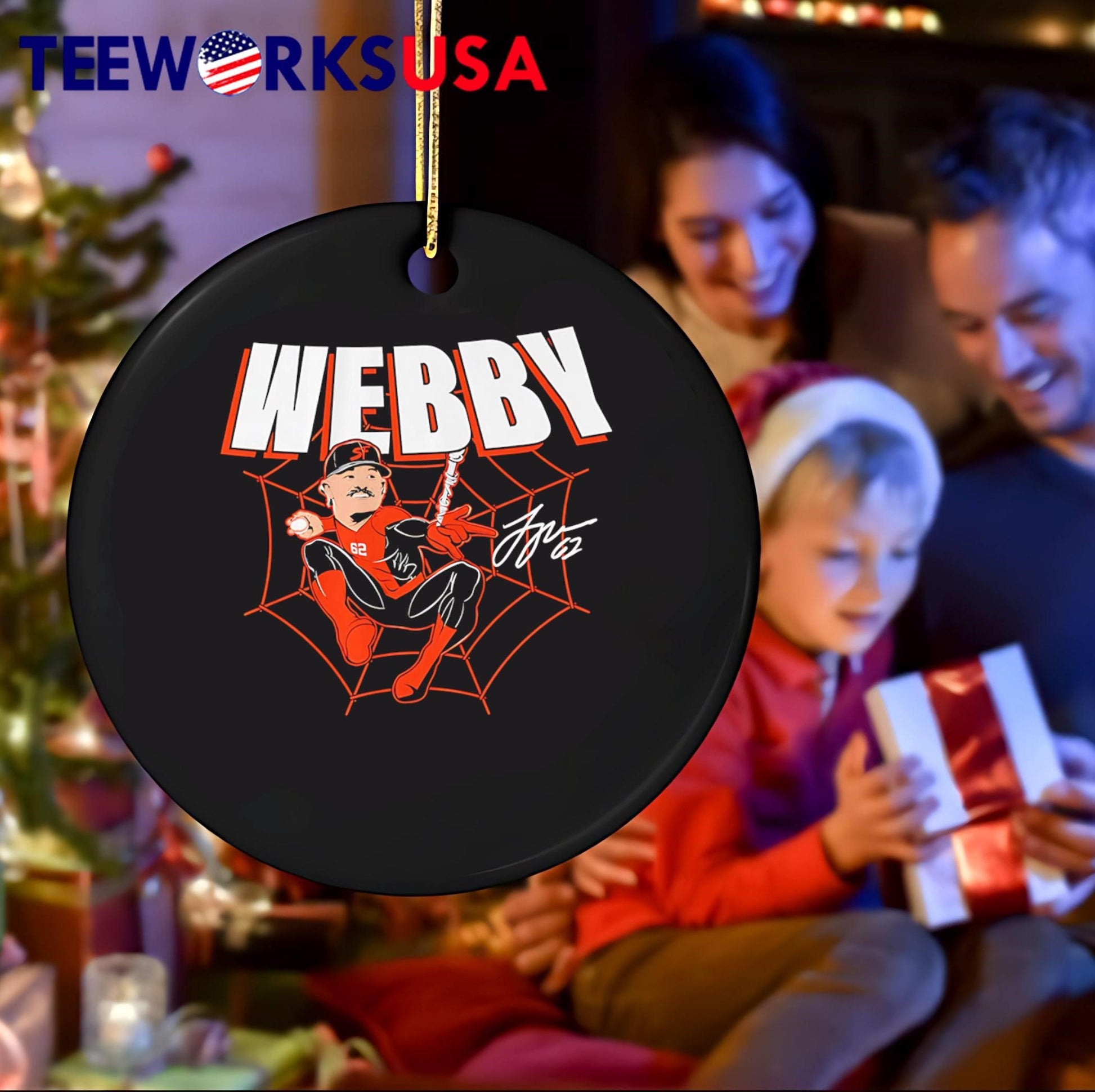 Webby spider web baseball player shirt
