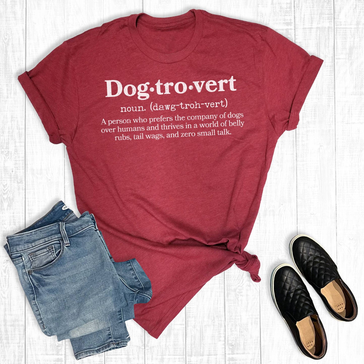 Funny Pets Dogtrovert Graphic Tee