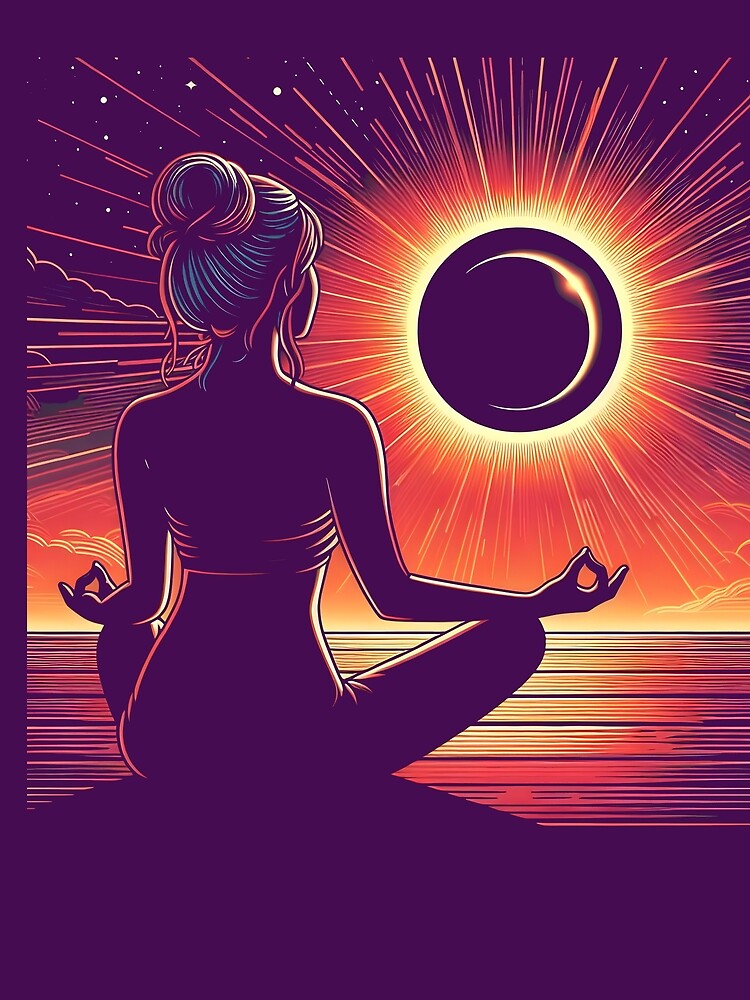 namaste - sunset yoga by QlkaDotCom SHOP