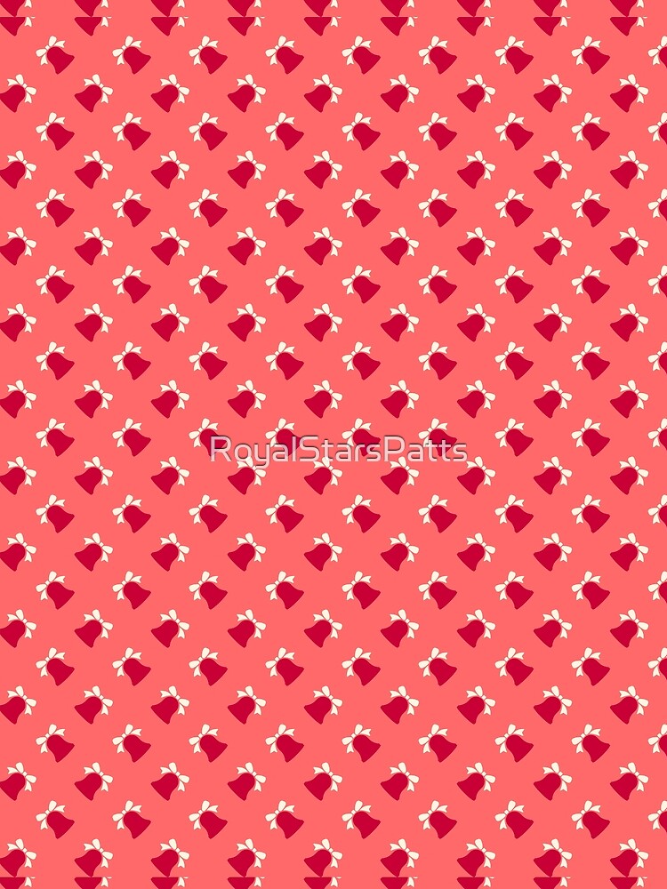 Mid Century Christmas Bell Merry Christmas Xmas Pattern - Christmas Gifts For Boyfriend by RoyalStarsPatts