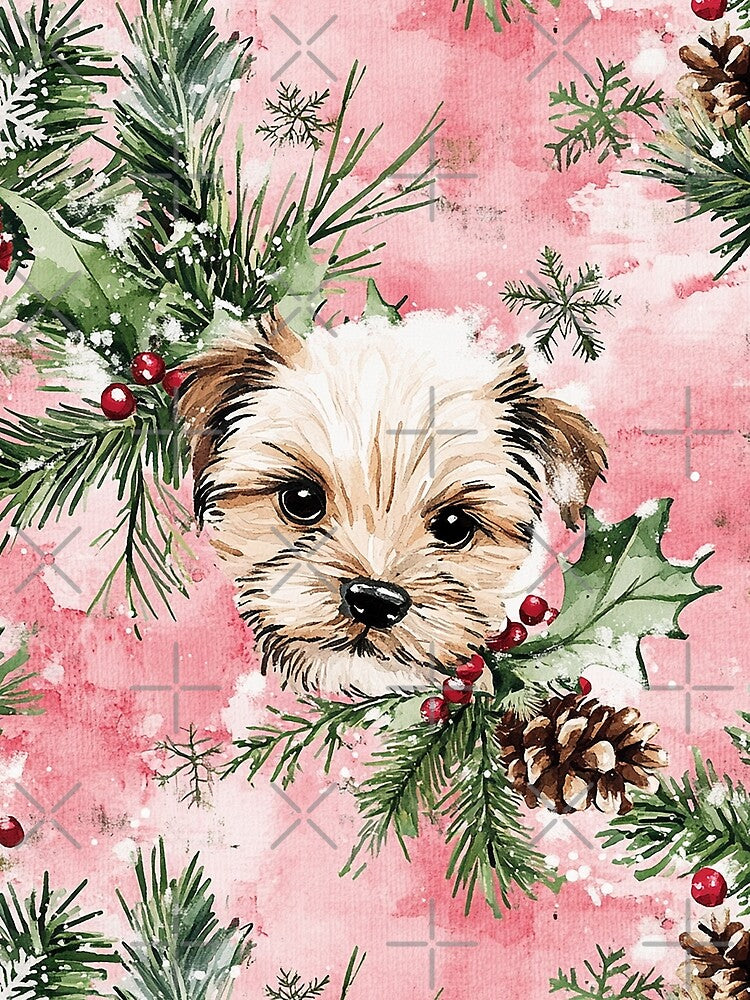 Pink Puppy Love Christmas by MixinMadness