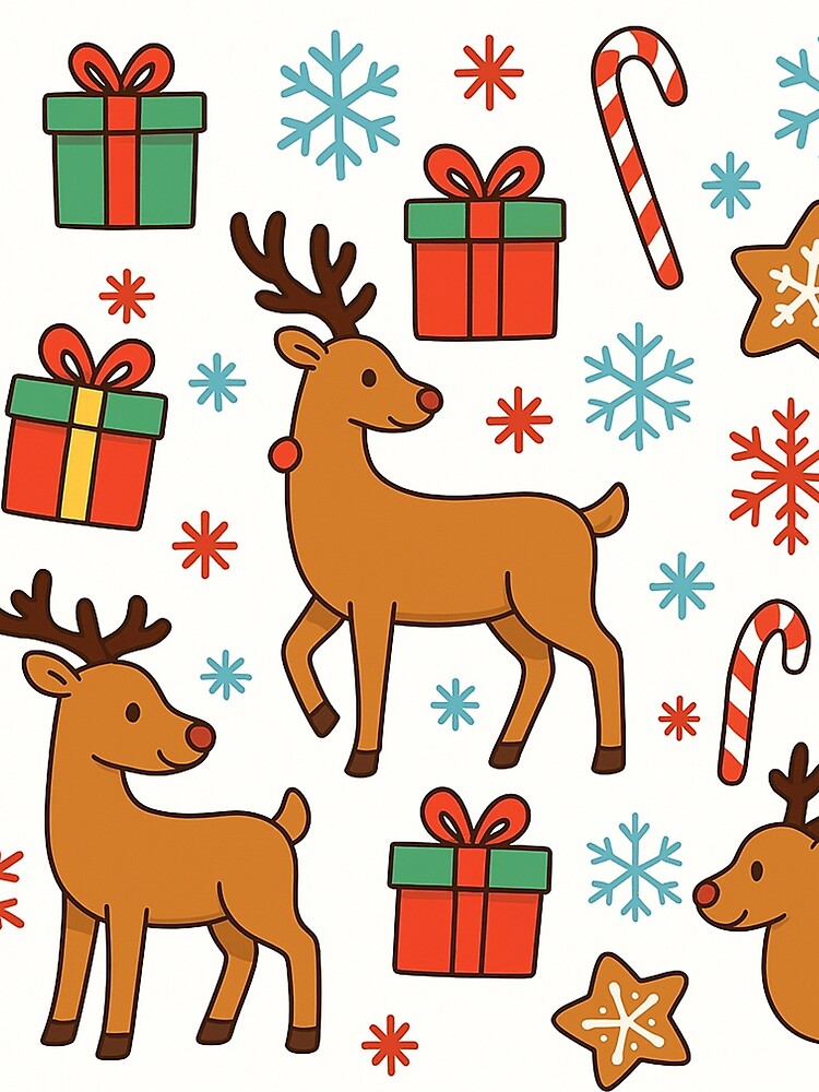 Cozy Christmas Scandinavian Pattern by FraktalMoods