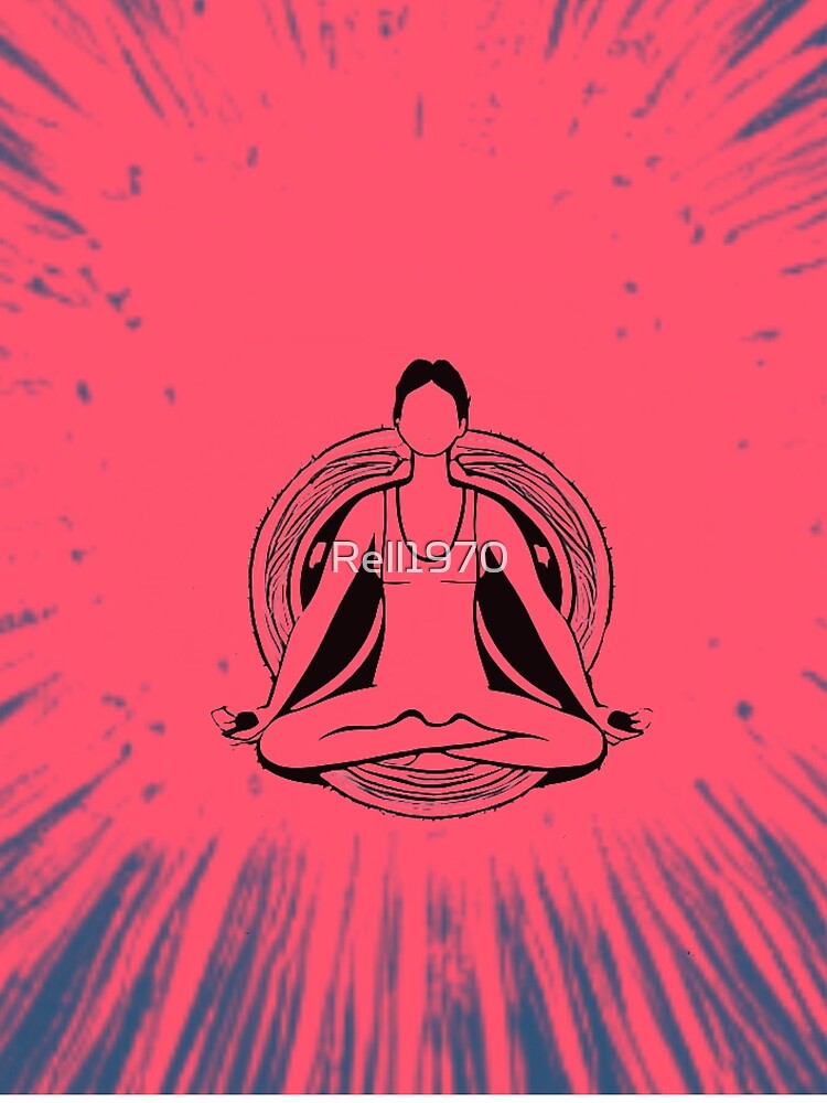 Yoga Abstract Explosion Art by Rell1970