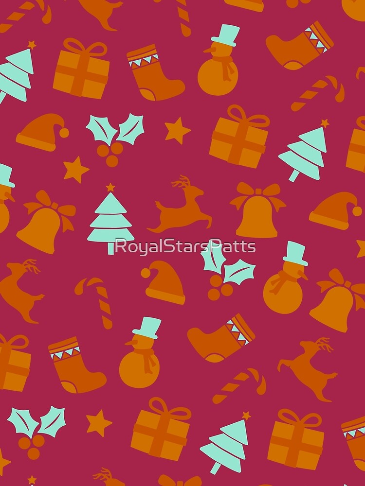 Boho Elf Bells Merry Christmas Xmas Pattern    - Birthday Gifts For Husband by RoyalStarsPatts