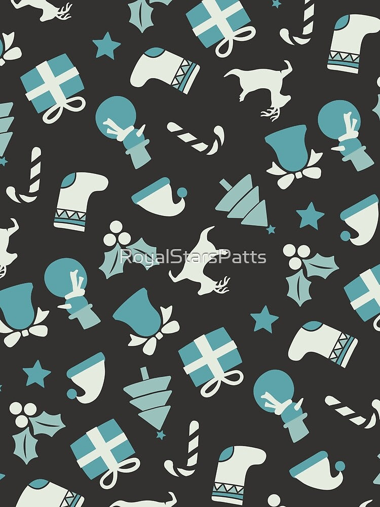 Colorful Bells Candy Merry Christmas Holiday Pattern    - Valentine Gifts For Her by RoyalStarsPatts