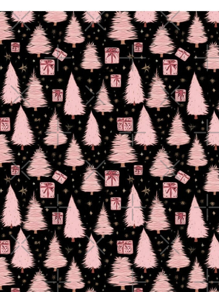 Pink Christmas Trees by HappyLifeCreate