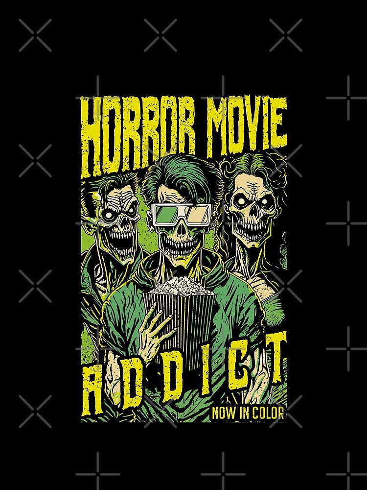 Horror Movie Addict Halloween Funny Retro Zombie Movies Fan by GrandeDuc