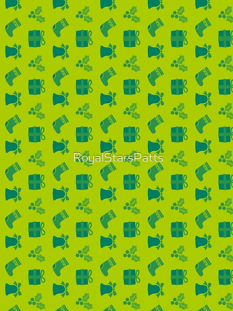 Mid Century Candy Bells Happy Holiday Xmas Pattern    - Birthday Gift For Wife by RoyalStarsPatts