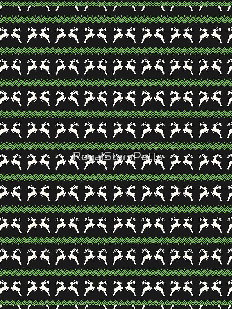 Boho Santa Claus Reindeer Happy Holiday Xmas Pattern    - Retirement Gifts For Grandpa by RoyalStarsPatts