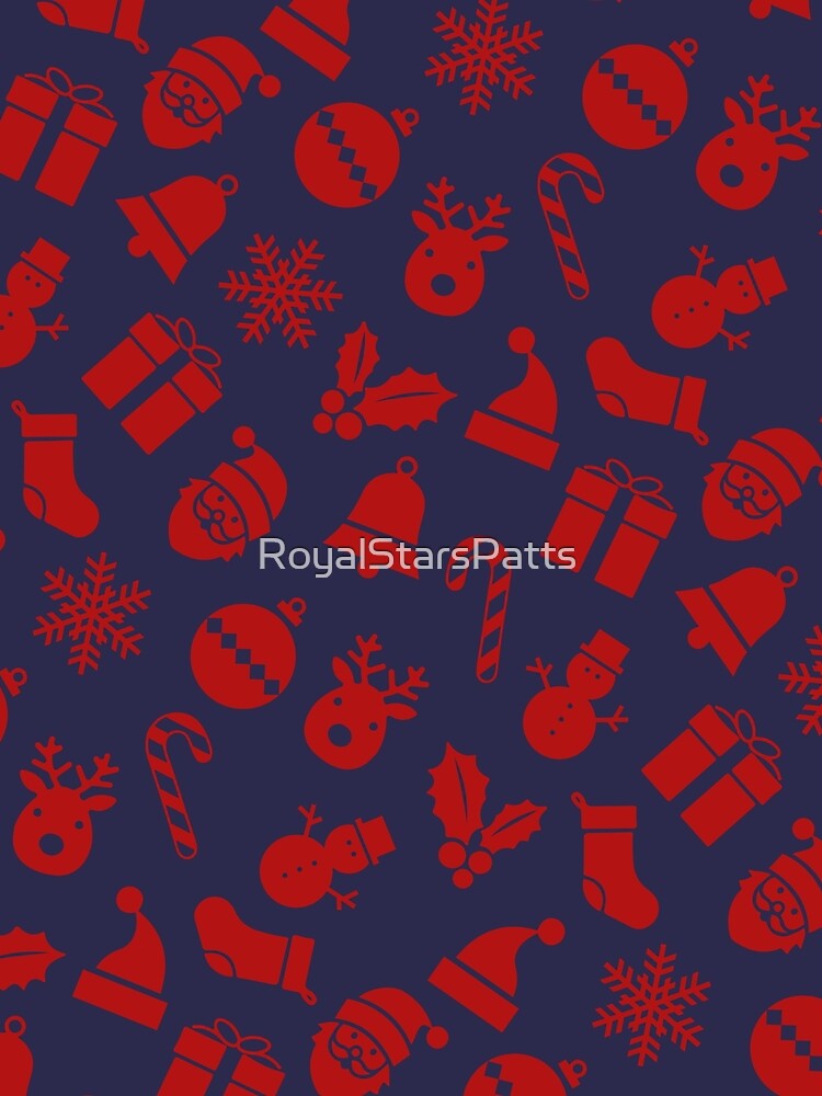 Cute Winter Santa Claus Happy Holiday Christmas Pattern    - Retirement Gifts For Men by RoyalStarsPatts