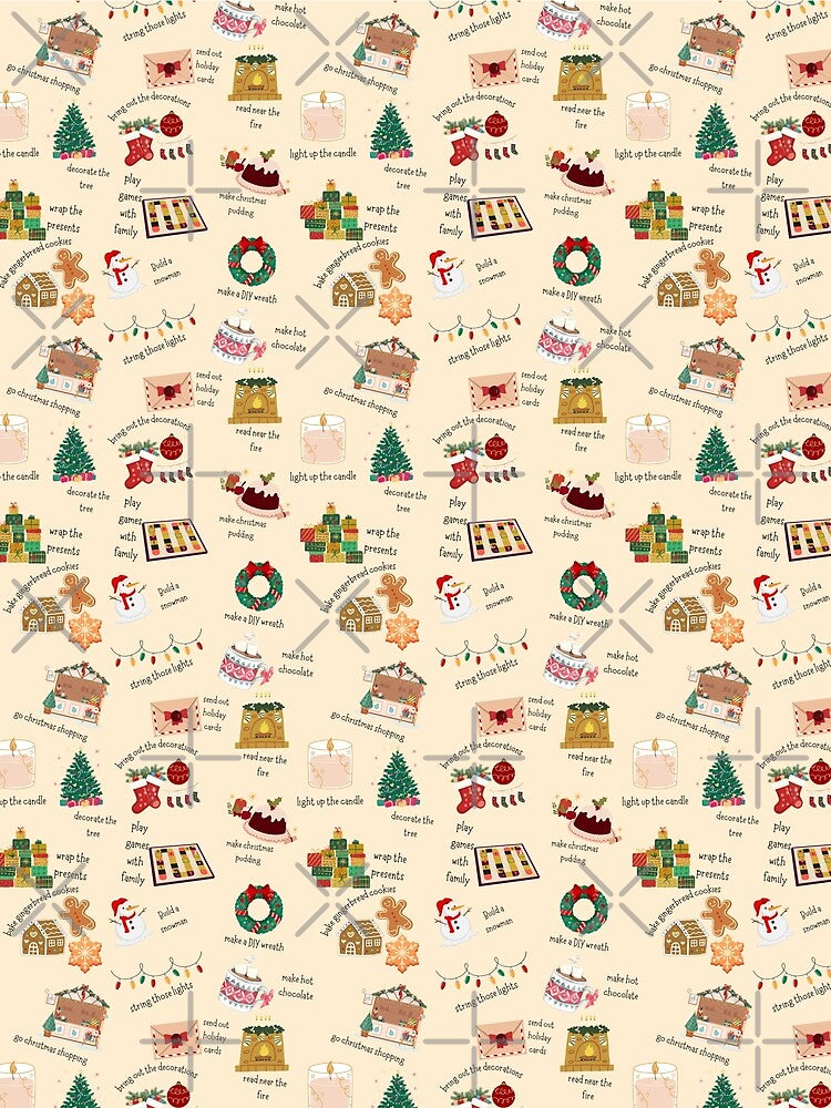 Christmas seamless design by Retro Reverie