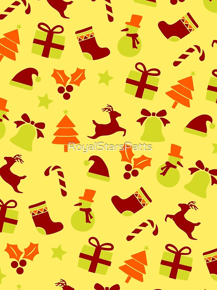 Trendy Ornament Holiday Happy Holidays Funny Christmas Pattern by RoyalStarsPatts