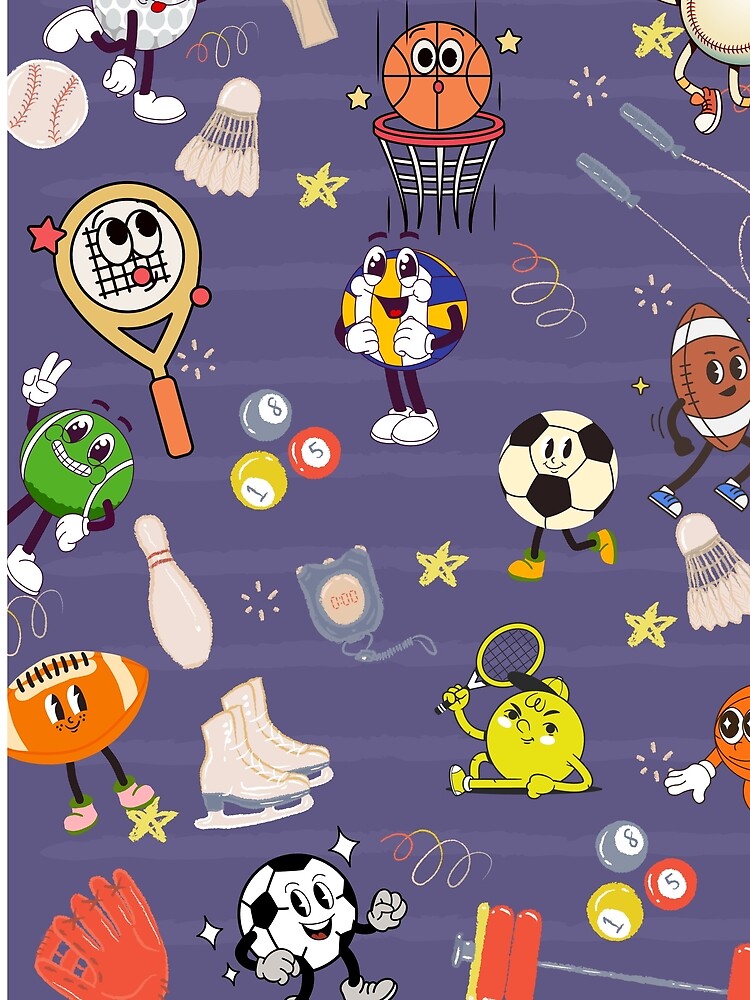 Retro Sport Squad: Vintage Cartoon Athletics by LoudVictory