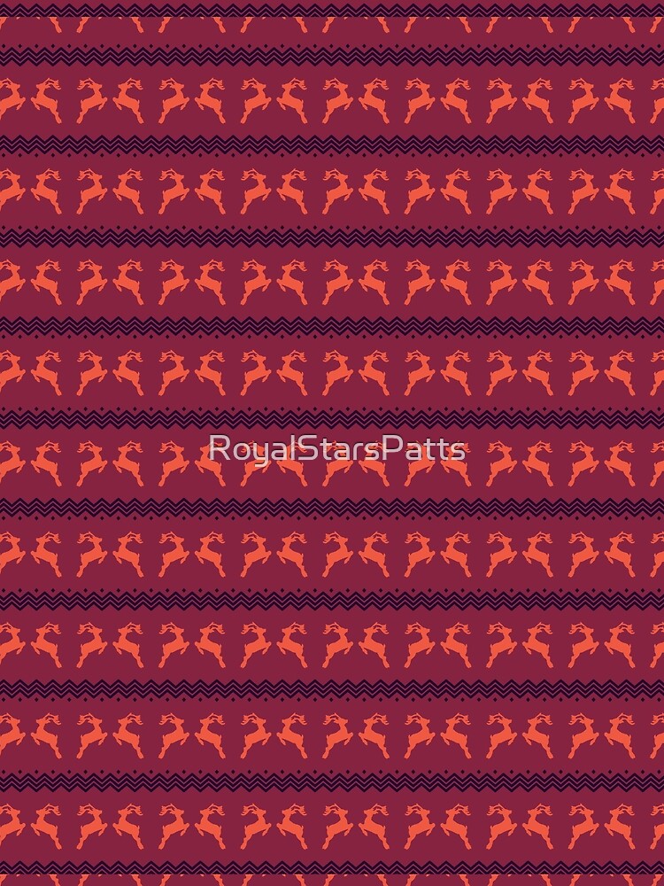 Artistic Elf Reindeer Christmas  Xmas Pattern    - Valentine'S Day Gifts For Her by RoyalStarsPatts