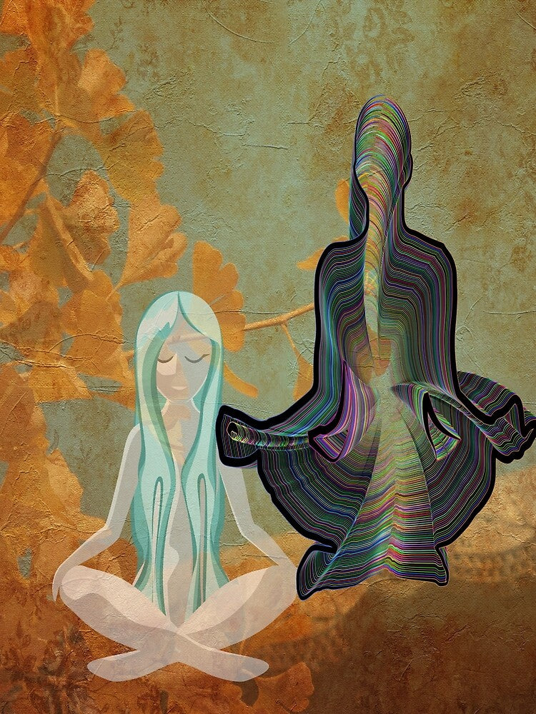 Quiet meditation abstract wall art for interest by Areashor