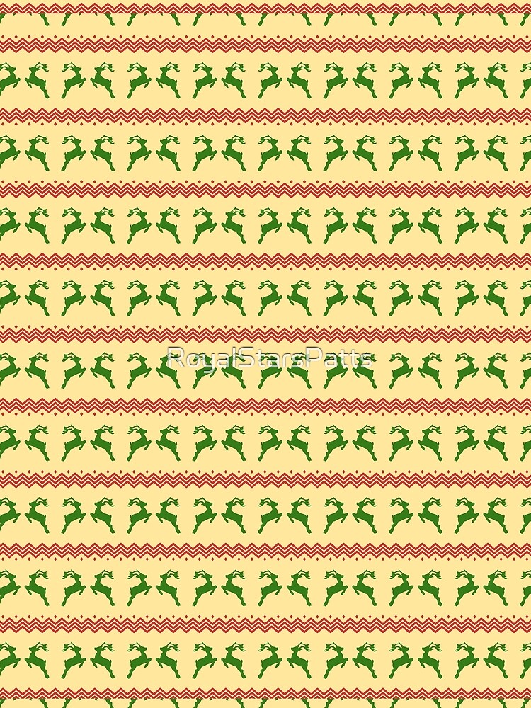 Cute Snow Reindeer Merry Christmas Xmas Pattern    - Birthday Gift For Wife by RoyalStarsPatts