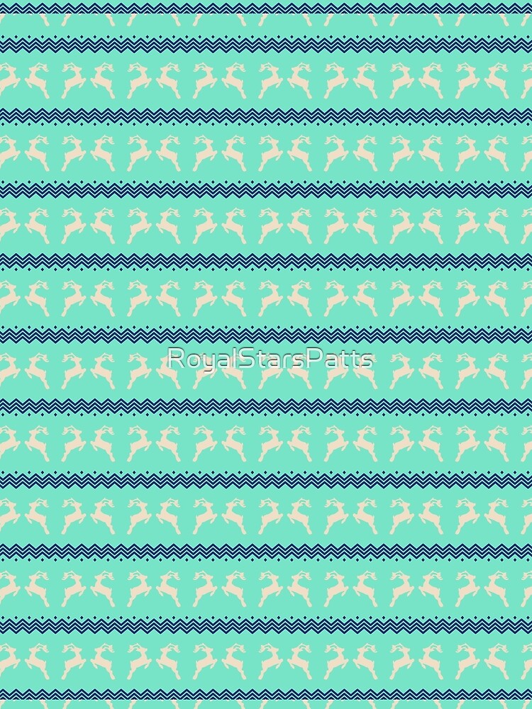 Boho Garlands Reindeer Happy Holiday Christmas Pattern    - Valentine Gifts For Men by RoyalStarsPatts