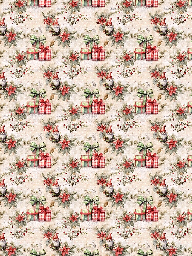 Vintage Christmas Gifts Pattern by LouieVanille