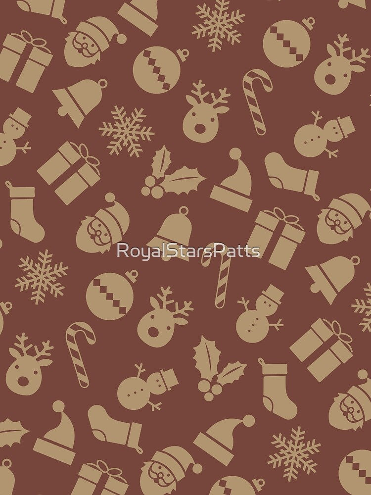 Cute Snowflake Funny Christmas  Xmas Pattern    - Birthday Gifts For Her by RoyalStarsPatts