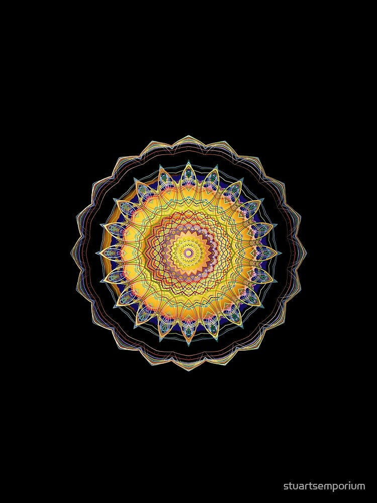 Meditation Mandala Peace Circle Psychedelic by stuartsemporium