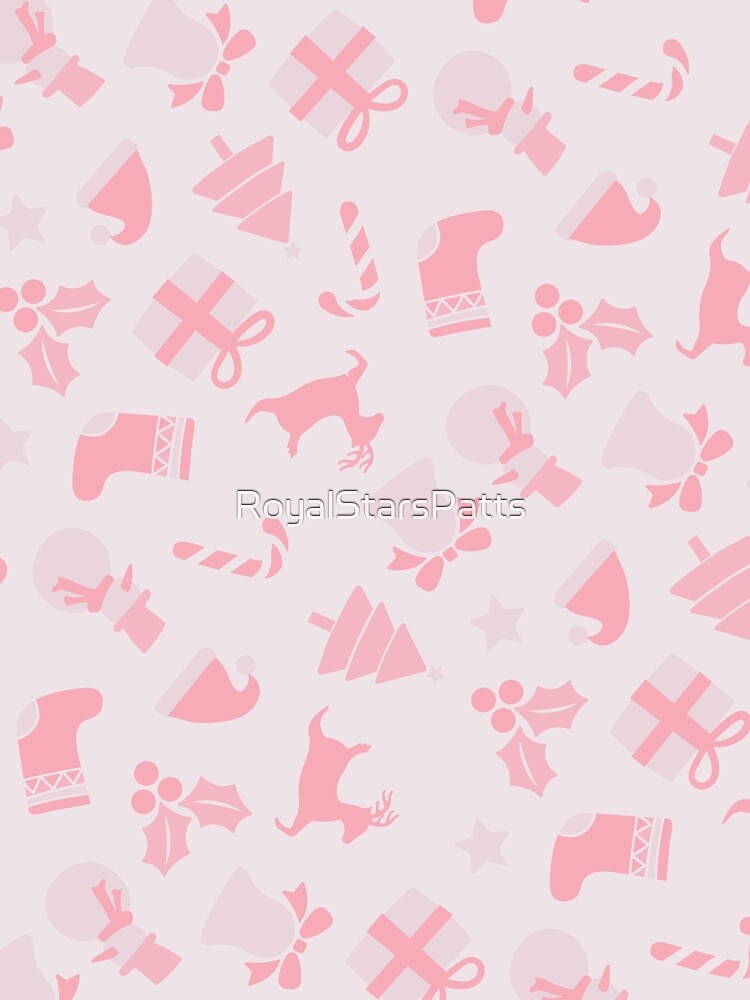 Cute Pink Tree Funny Christmas  Xmas Pattern    - Valentine Gifts For women by RoyalStarsPatts