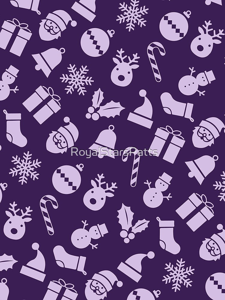 Purple Snowman Funny Christmas Happy Holiday    - Best Friend Gifts by RoyalStarsPatts