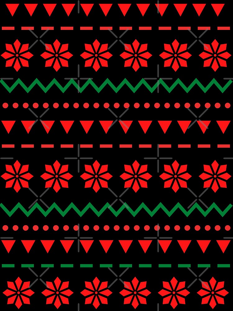 Cute vintage Christmas Sweater Pattern - Holiday Pattern by SheetalMourya