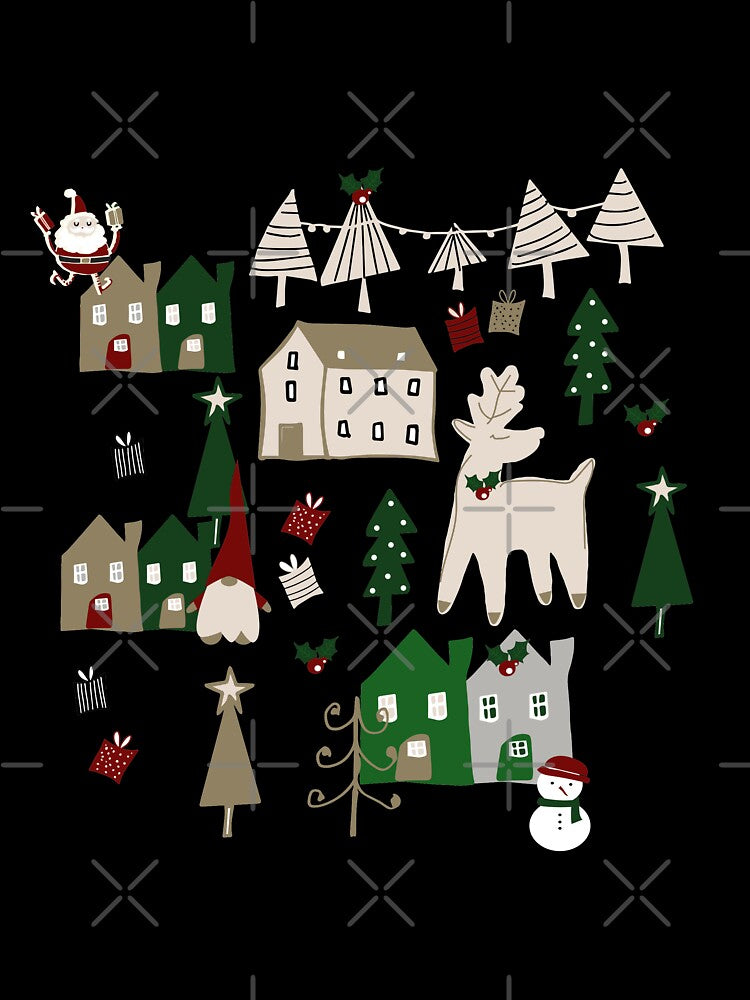 Cute Christmas Toile Green by susycosta
