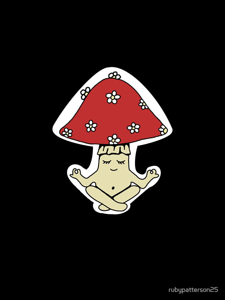 Meditating mushroom by rubypatterson25